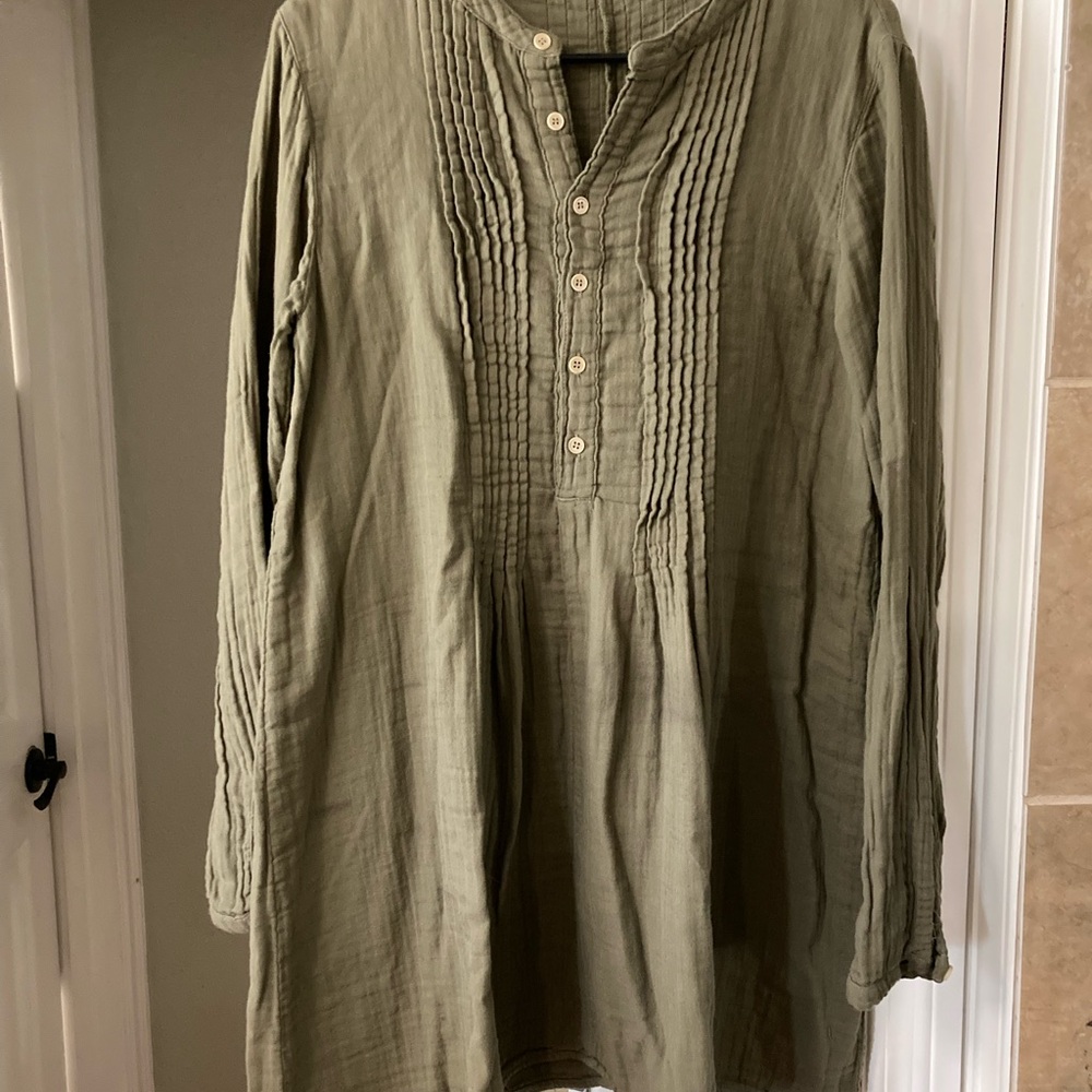 Green Long Sleeve Tunic